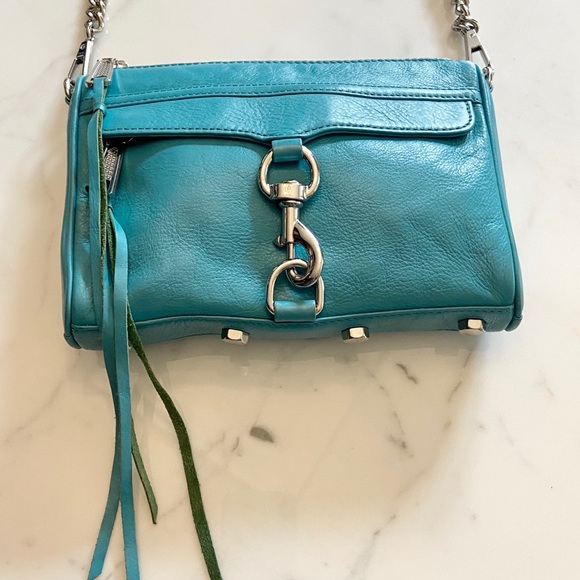 Rebecca Mincoff Mini M.A.C leather bag in Teal - Picture 4 of 5